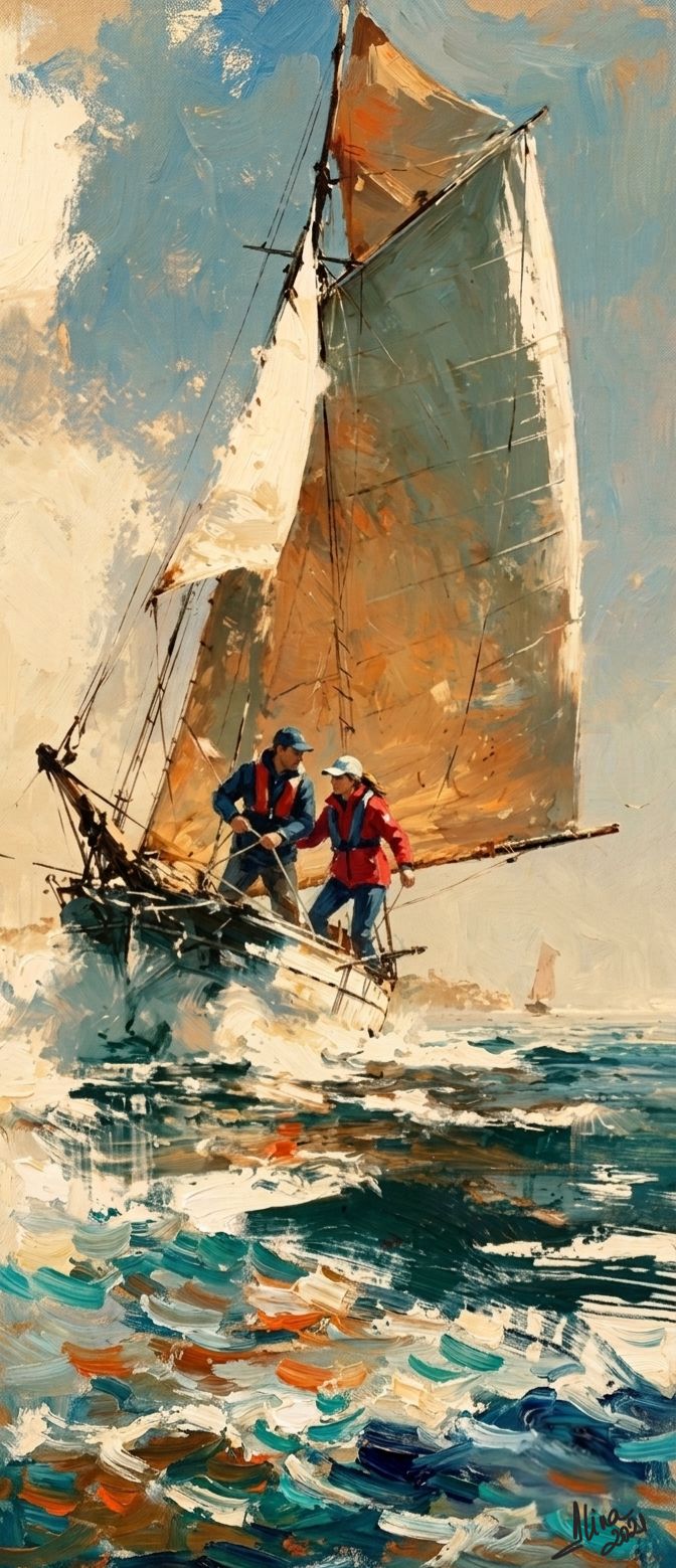 ArteDiAlina.com painting: on the high seas